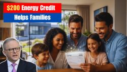 A $200 energy bill credit to roll out from 25 November, providing fresh cost-of-living relief to Australian families