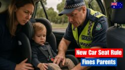 New child car seat rule commencing on 23 November 2025, introducing a $550 fine for incorrect installation